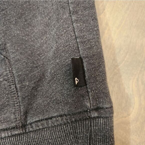 Quicksilver men's 60% cotton thick warm sherpa zippered hoodie Grey - Picture 7 of 9